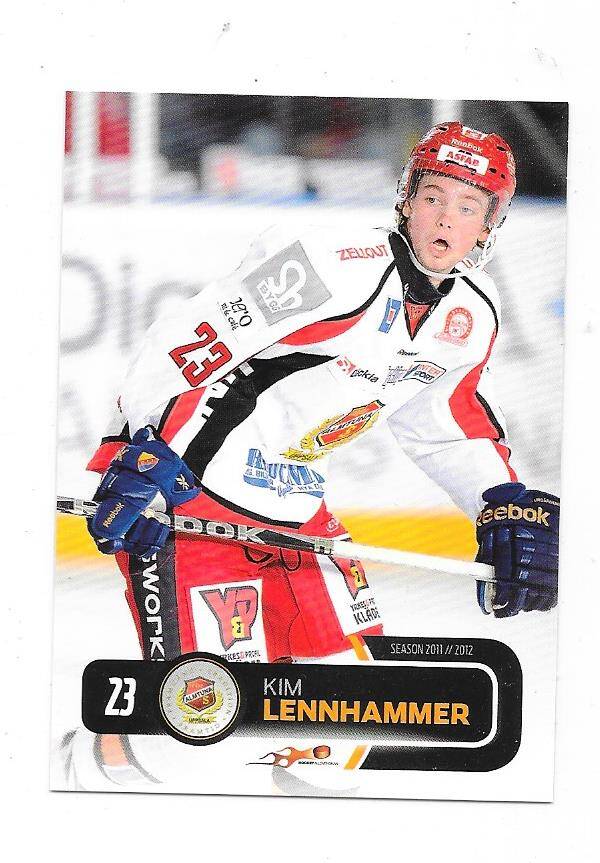 2011-12 Swedish Hockey Allsvenskan #18 Kim Lennhammer , Almtuna IS , Kongsvinger