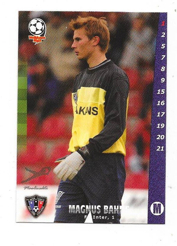 2002 Finnish Cardset Football #66 Magnus Bahne ,  FC Inter , Halmstads BK