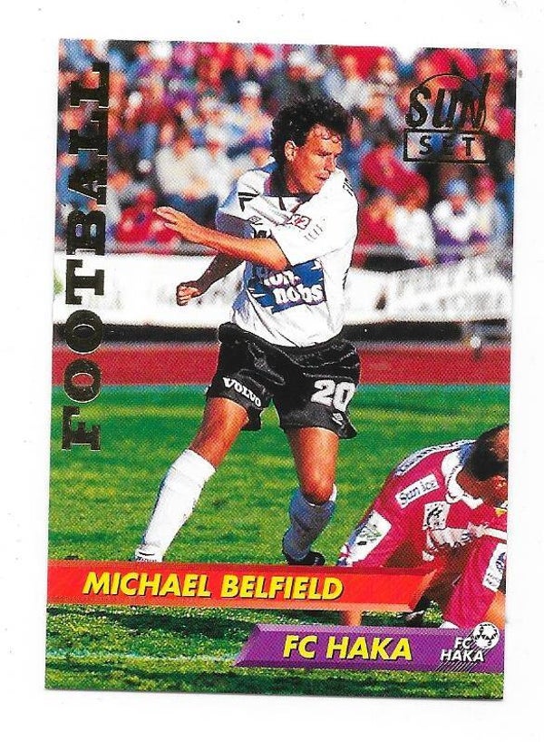 1994 Finnish Sunset Football card GOLD edt #99 Michael Belfield , FC Haka , Wimbledon FC