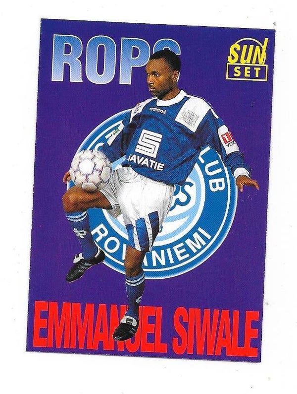 1994 Finnish Sunset Football card #103 Emmanuel Siwale , RoPS Rovaniemi