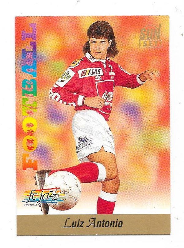 1994 Finnish Sunset Football card #255 Luiz Antonio , FC Jazz , Pori , 	1. FSV Mainz 05