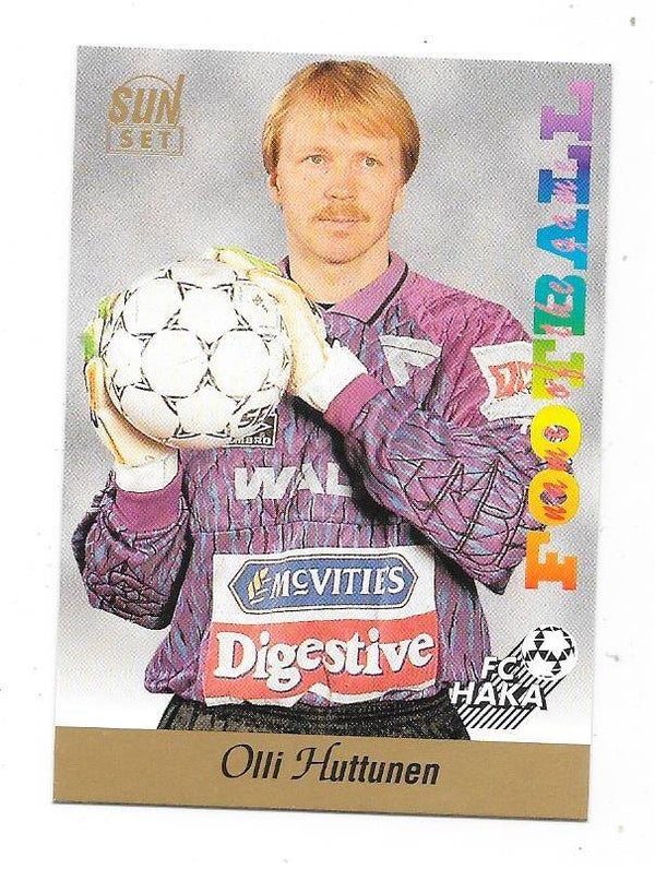 1994 Finnish Sunset Football card #39 Olli Huttunen , FC Haka