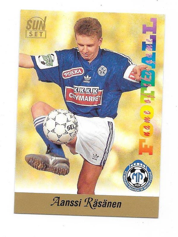 1994 Finnish Sunset Football card #238 Anssi Räsänen , MP Mikkeli