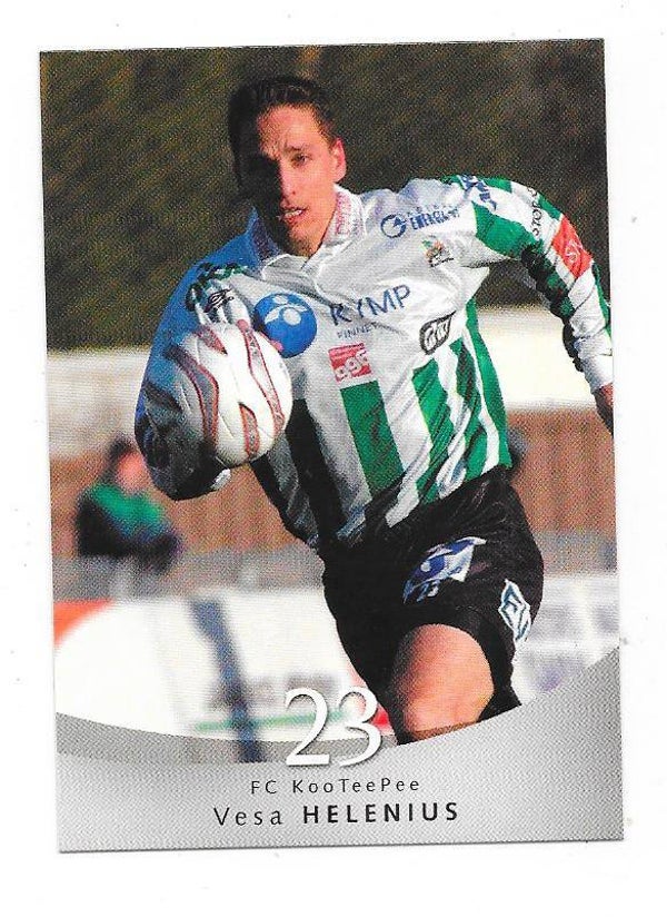 2004 Finnish Cardset Football #114 Vesa Helenius , FC KooTeePee