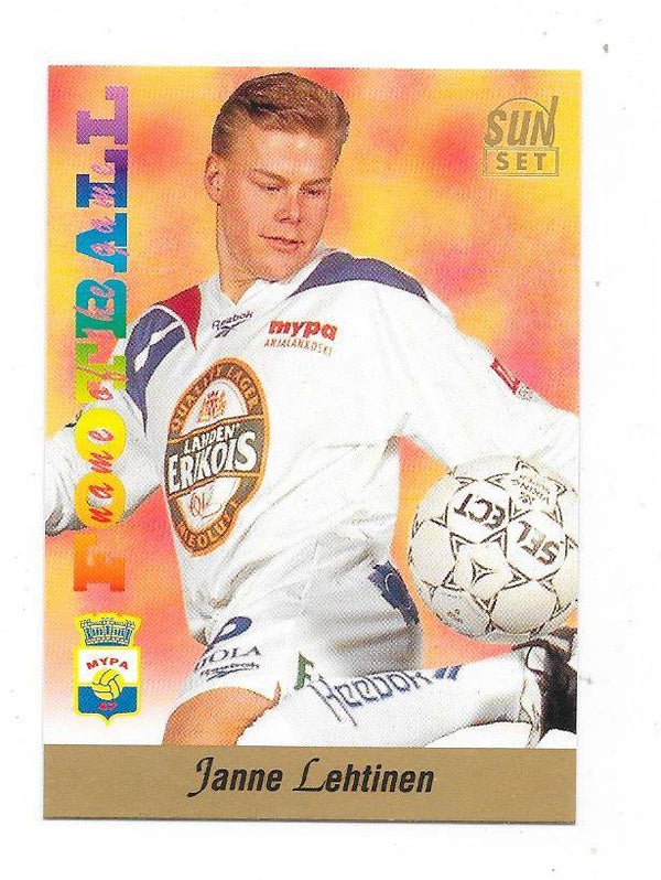 1994 Finnish Sunset Football card #172 Janne Lehtinen , MyPa