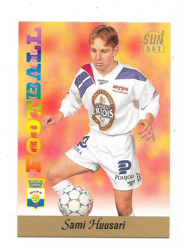 1994 Finnish Sunset Football card #163 Sami Huusari , MyPa