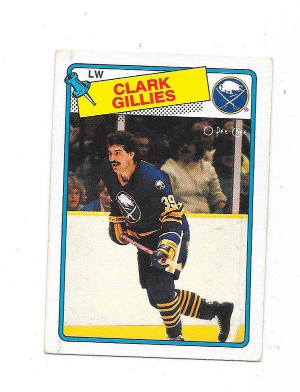 1988-89 OPC #80 Clark Gillies , Buffalo Sabres