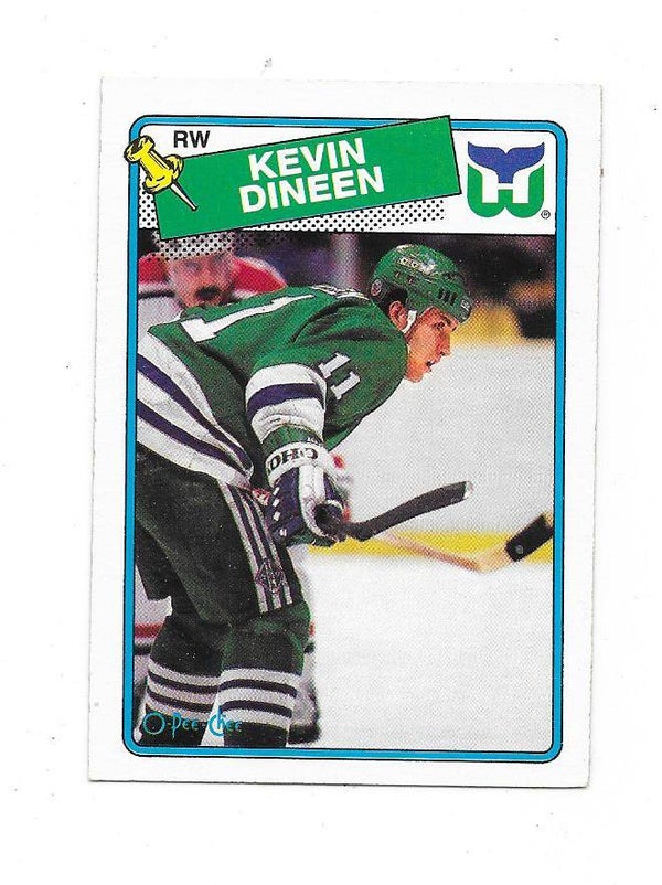 1988-89 OPC #36 Kevin Dineen , Hartford Whalers