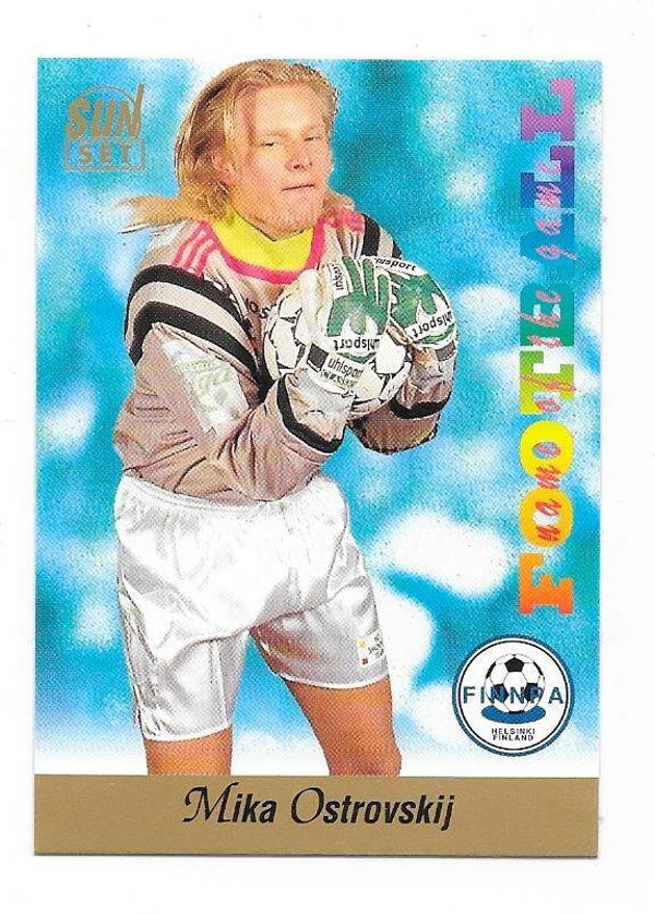 1994 Finnish Sunset Football Card #260 Mika Ostrovskij , FinnPa