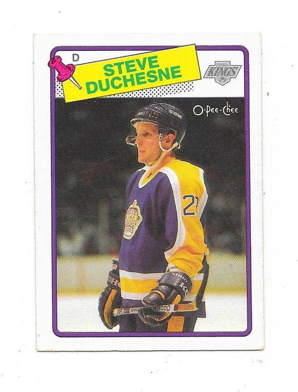 1988-89 OPC #182 Steve Duchesne , Los Angeles Kings RC
