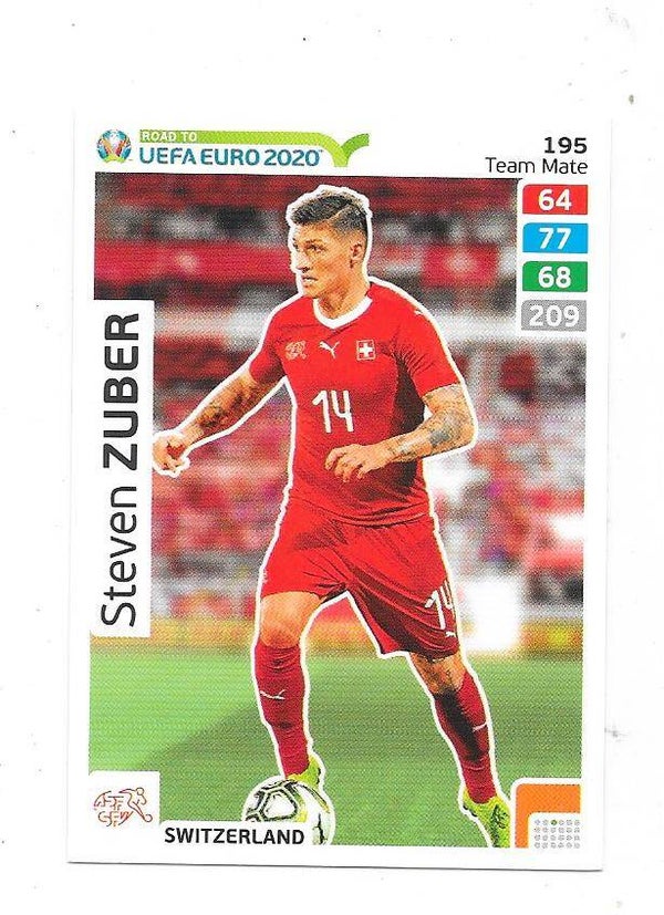2020 Panini Adrenalyn XL Road to UEFA EURO 2020 #185 Steven Zuber , Switzerland