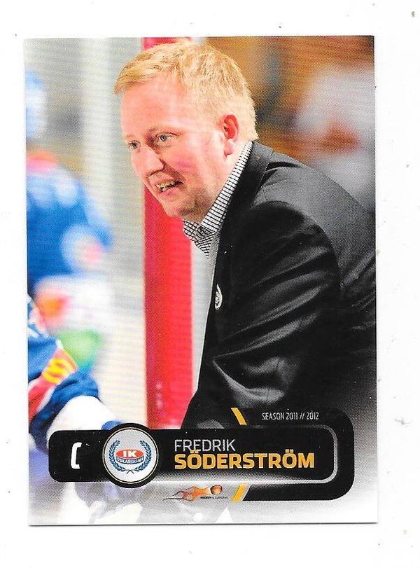 2011-12 Swedish Hockey Allsvenskan #154 Fredrik Söderström , IK Oskarshamn , EHC Olten