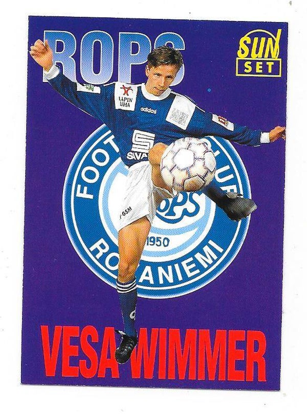 1994 Finnish Sunset Football card #106 Vesa Wimmer , RoPS Rovaniemi