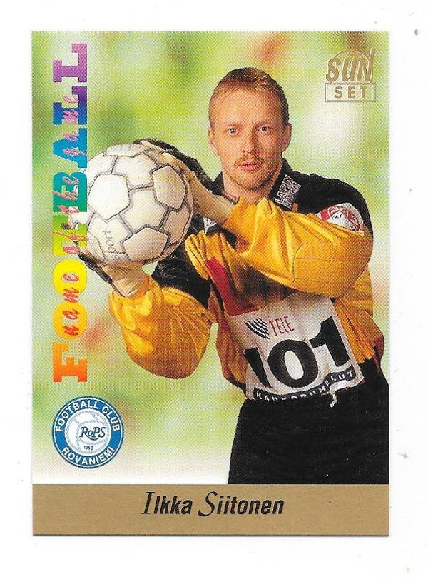 1994 Finnish Sunset Football card #118 Ilkka Siitonen , RoPS , Gällivare SK