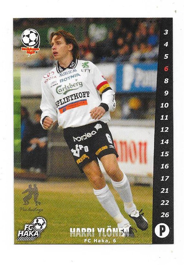 2002 Finnish Cardset Football #21 Harri Ylönen ,  FC Haka , Brann