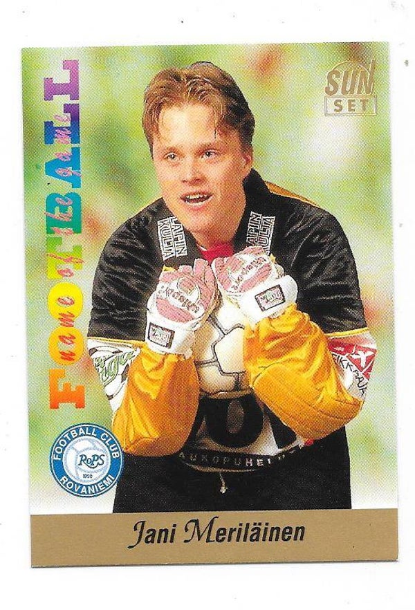 1994 Finnish Sunset Football card #117 Jani Meriläinen , RoPS