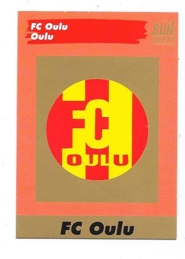 1994 Finnish Sunset Football card #137 Team Logo ,  FC Oulu