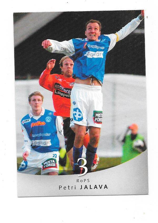 2004 Finnish Cardset Football Card #146 Petri Jalava , RoPS , IFK Mora