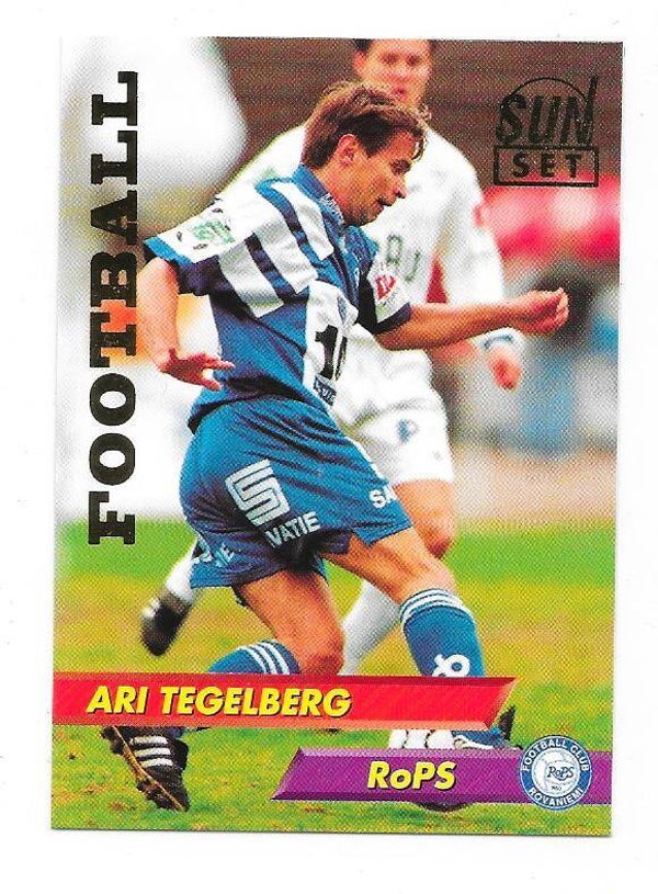 1994 Finnish Sunset Football card GOLD edt #147 Ari Tegelberg , RoPS Rovaniemi