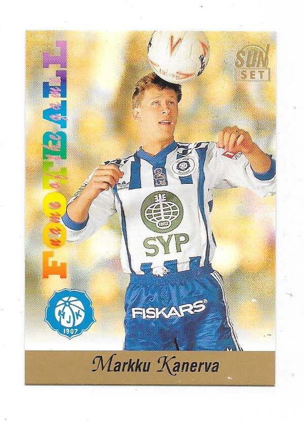 1994 Finnish Sunset Football card #78 Markku " Rive " Kanerva , HJK , IF Elfsborg