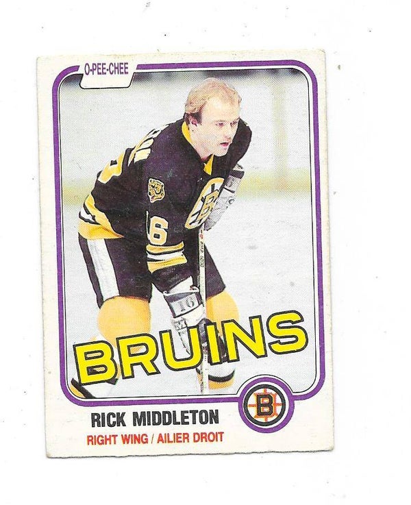 1981-82 OPC #2 Rick Middleton , Boston Bruins