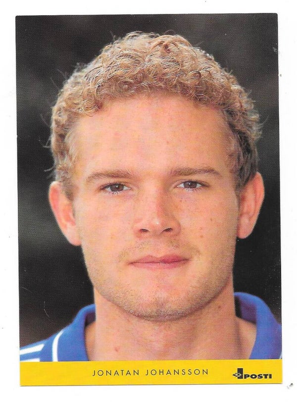 2000 Finnish Post Team Finland Football Post-card # Jonatan Johansson Charlton Athletic , Finland