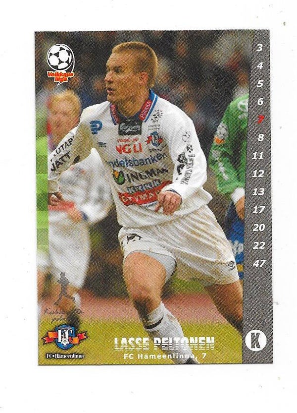 2002 Finnish Cardset Football #56 Lasse Peltonen , FC Hämeelinna