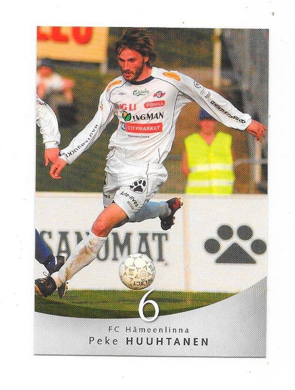 2004 Finnish Cardset Football Card #53 Peke Huuhtanen , FC Hämeenlinna