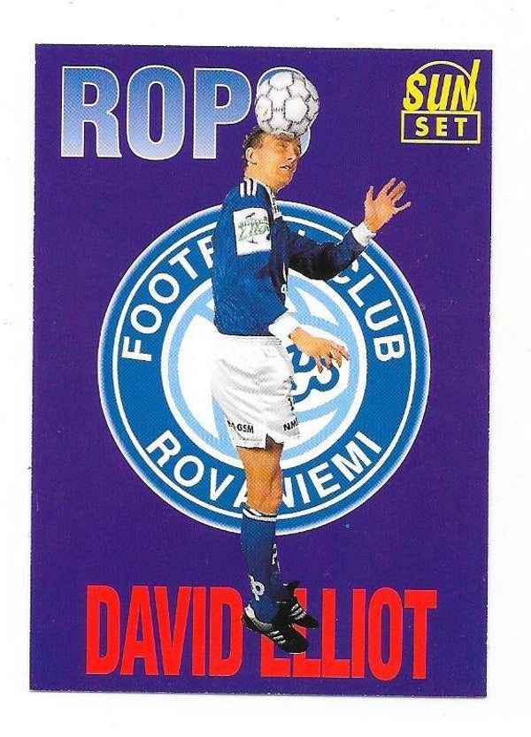 1994 Finnish Sunset Football card #101 David Elliot , RoPS Rovaniemi