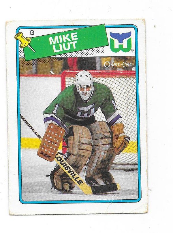 1988-89 OPC #127 Mike Liut , Hartford Whalers