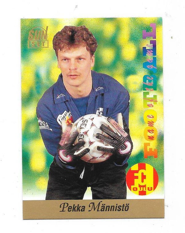 1994 Finnish Sunset Football card #138 Pekka Männistö , FC Oulu