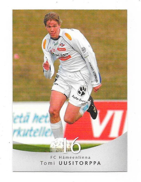 2004 Finnish Cardset Football Card #50 Tomi Uusitorppa , FC Hämeenlinna