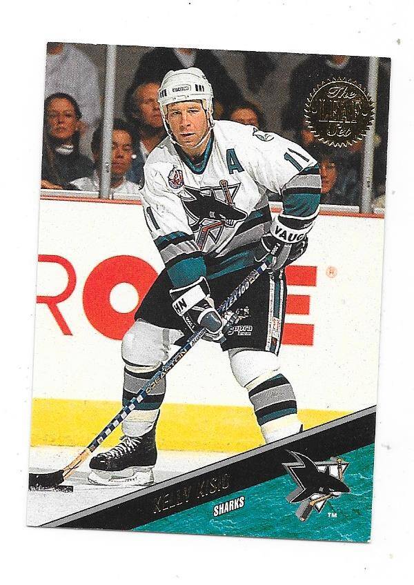 1993-94 LEAF Ice Hockey card #208 Kelly Kisio , San Jose Sharks