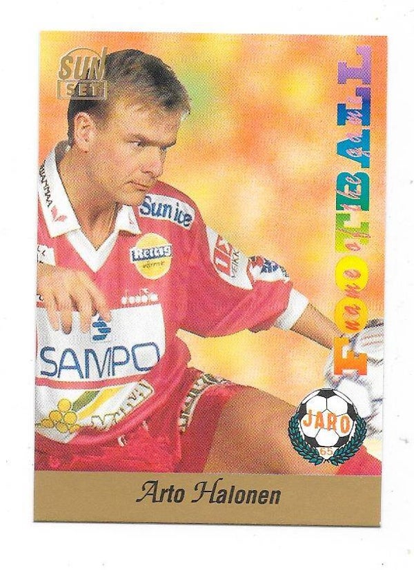 1994 Finnish Sunset Football card #110 Arto Halonen , Jaro FF