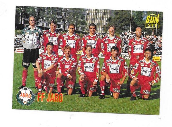 1995 Finnish Sunset Football card #193 Joukkuekuva , FF Jaro Pietarsaari