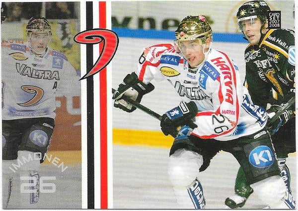 2007-08 Finnish CardSet #239 Jarkko Immonen , JYP & New York Rangers