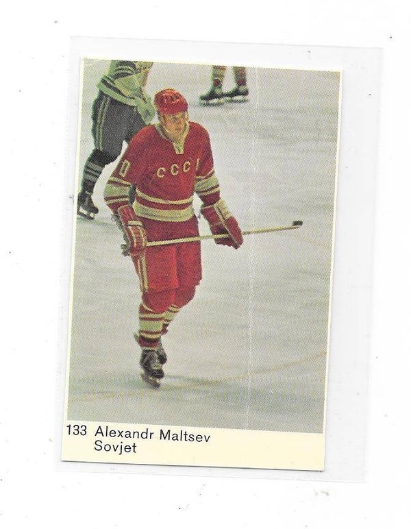 1970 Swedish Cumulus Mästar Serie #133 Alexander Maltsev , CCCP & CSKA Moscow