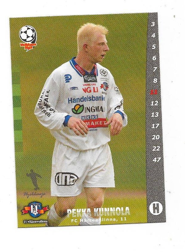 2002 Finnish Cardset Football #58 Pekka Kunnola , FC Hämeelinna