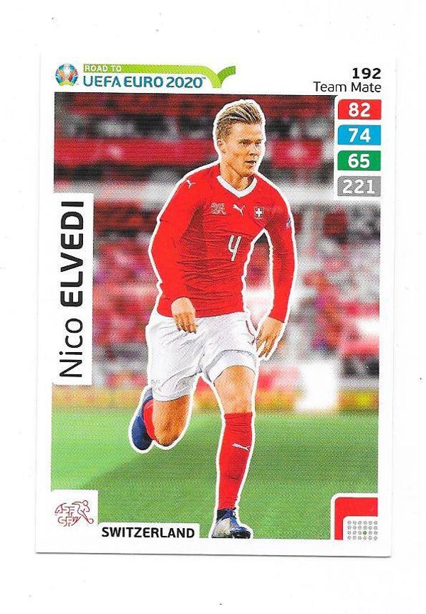2020 Panini Adrenalyn XL Road to UEFA EURO 2020 #192 Nico Elvedi , Switzerland