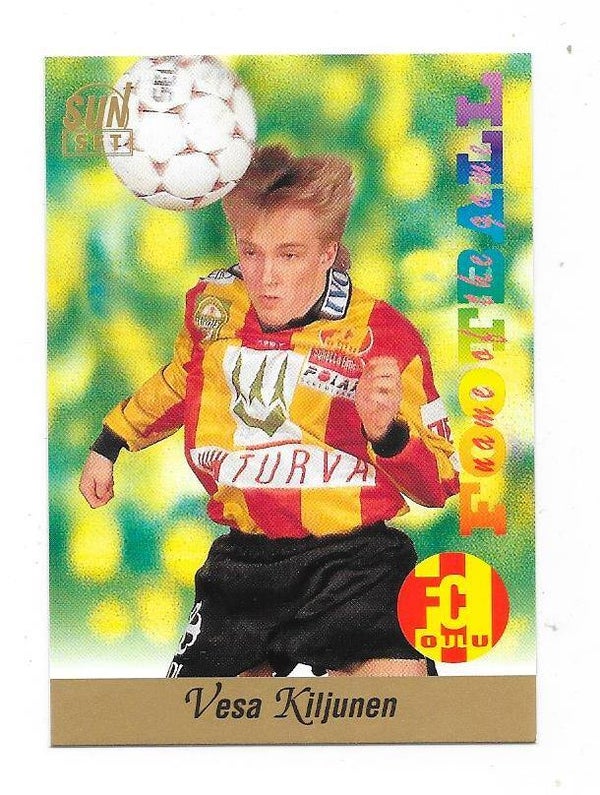 1994 Finnish Sunset Football card #140 Vesa Kiljunen , FC Oulu