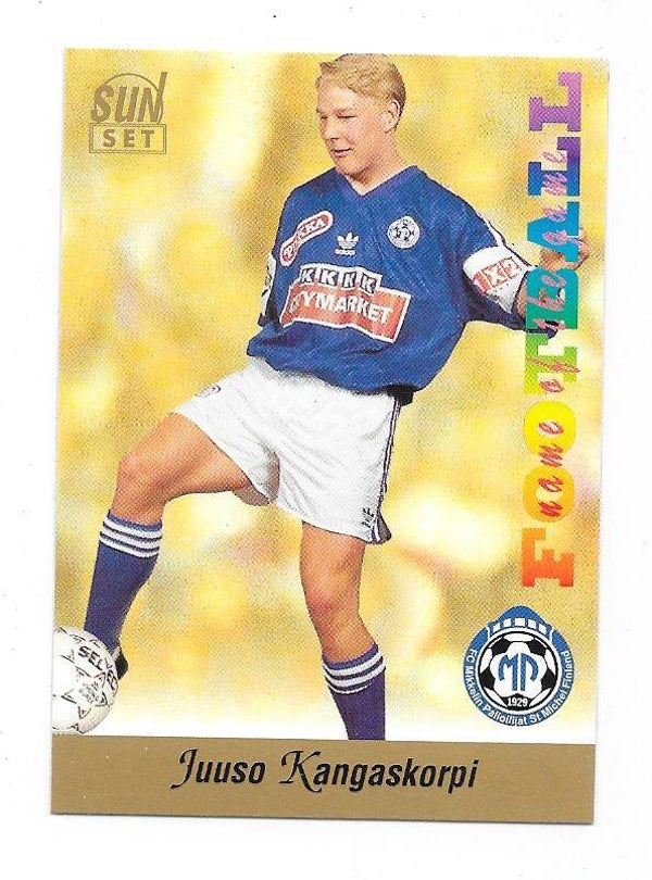 1994 Finnish Sunset Football card #226 Juuso Kangaskorpi , MP Mikkeli