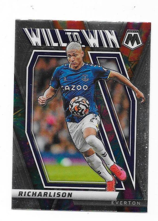2021 Panini Mosaic Premier League Will to Win #17 Richarlison  Everton