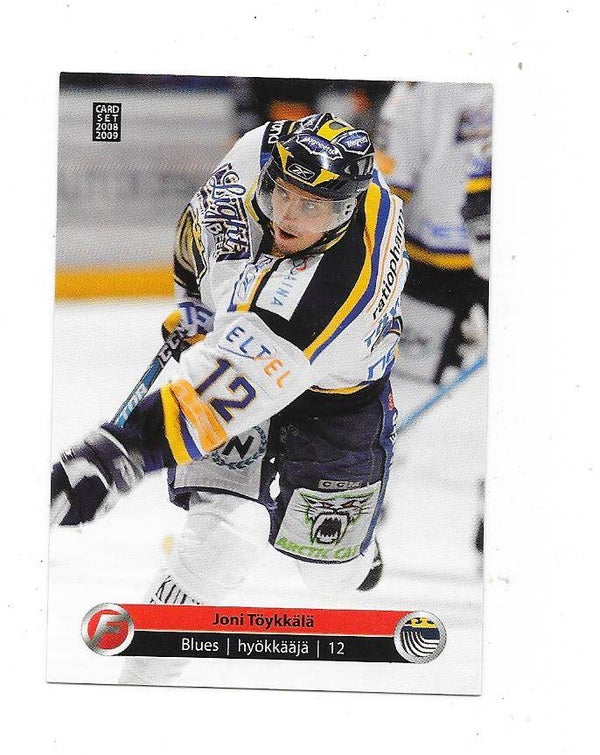 2008-09 Finnish CardSet #71 Joni Töykkälä , Espoo Blues