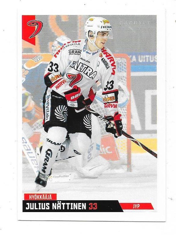 2019-20 Finnish Cardset #59 Julius Nättinen JYP , HC Ajoie