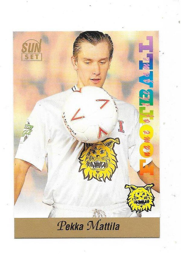 1994 Finnish Sunset Football Card #12 Pekka Mattila , Ilves , GIF Sundsvall