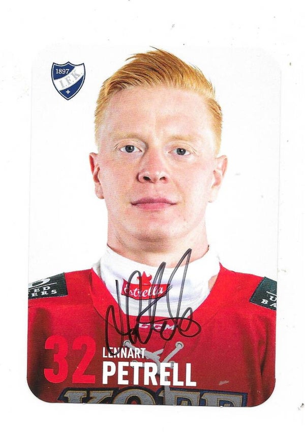 2019-20 Finnish HIFK Helsinki Autographed Teamissued Card #32 Lennert Petrell