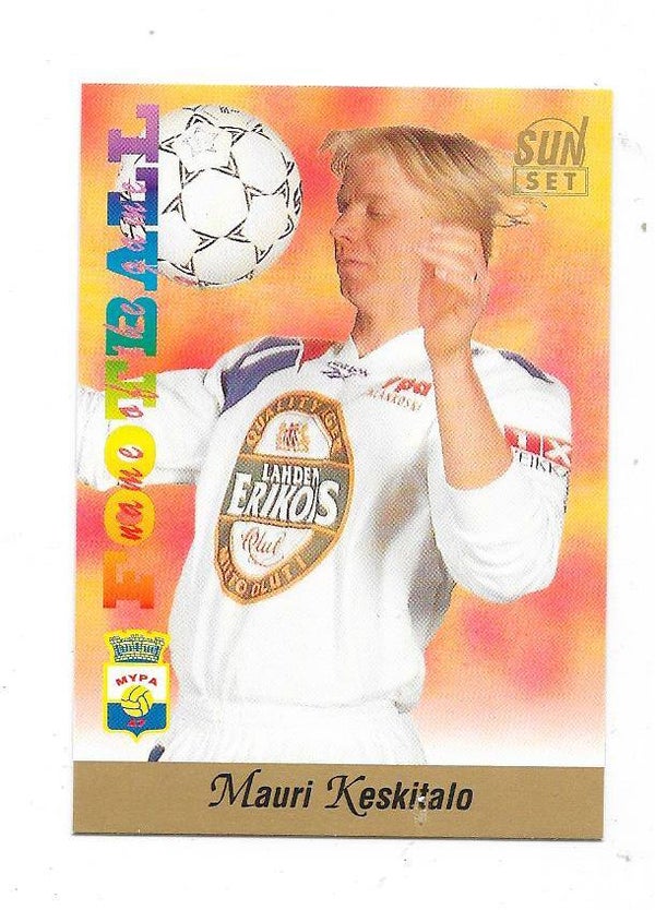 1994 Finnish Sunset Football card #168 Mauri Keskitalo , MyPa