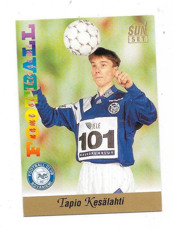 1994 Finnish Sunset Football card #125 Tapio Kesälahti , RoPS