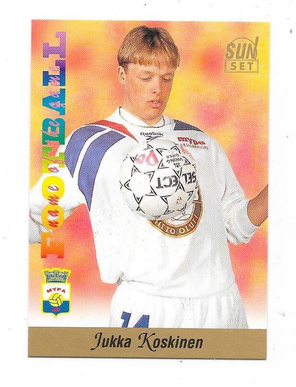 1994 Finnish Sunset Football card #170 Jukka Koskinen , MyPa , Willem II