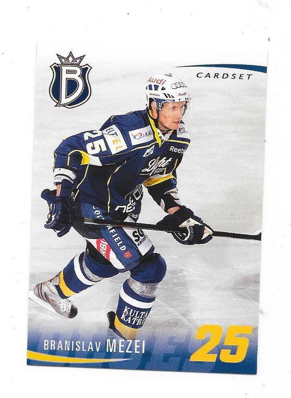 209-10 Finnish Cardset #214 Branislav Mezei  Espoo Blues , HK Nitra